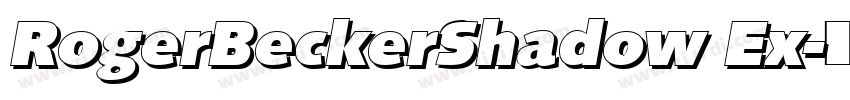 RogerBeckerShadow Ex字体转换